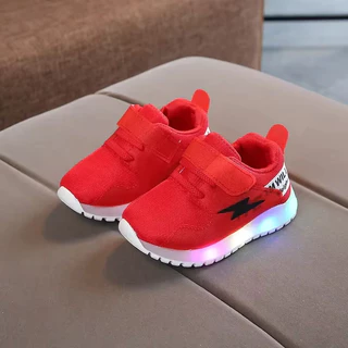 2026 Spring And Autumn Children LED Sneakers Boys Glowing Shoes kids Baby Girls Toddler Shoes with Light Up Luminous