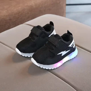 2026 Spring And Autumn Children LED Sneakers Boys Glowing Shoes kids Baby Girls Toddler Shoes with Light Up Luminous