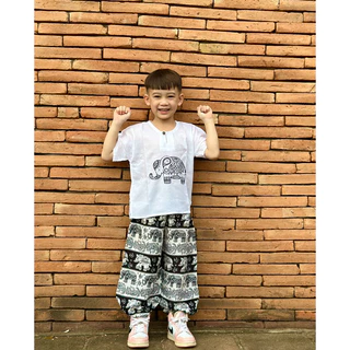 🐘ชุดช้างเด็ก ขายาว พร้อมส่ง!! ใส่สบาย ไม่ร้อน