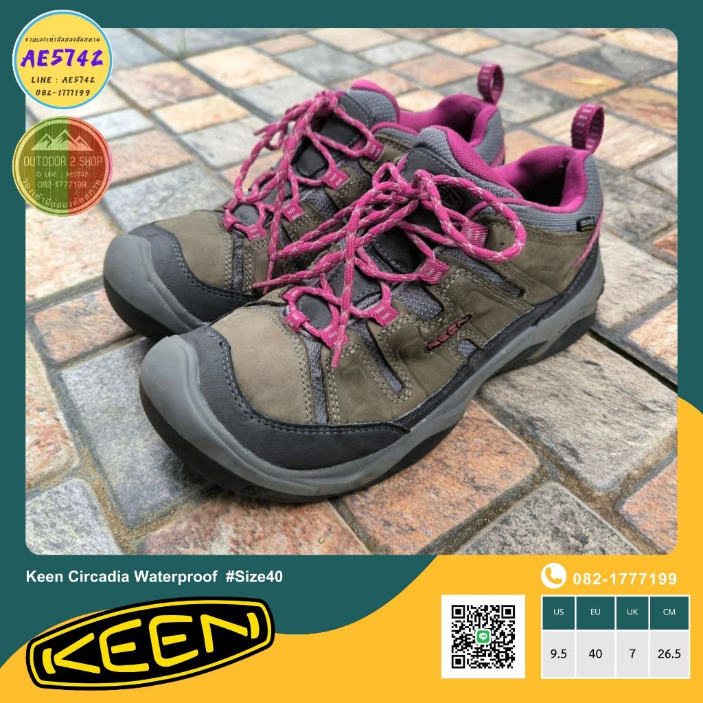 Keen Circadia Waterproof # Size 41.5 รองเท้ามือสอง ของแท้ สภาพดี จัดส่งเร็ว