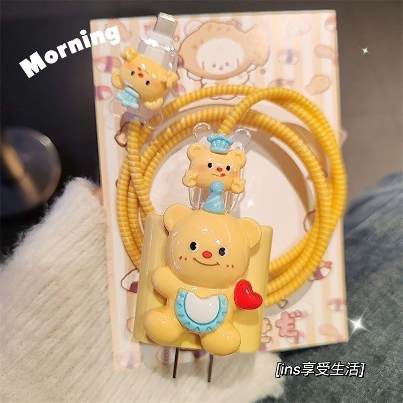 [Mimmuffin] สายชาร์จโทรศัพท์หมีเนย D.I.Y. butter bear สายชาร์จ สายชาร์ตแบต