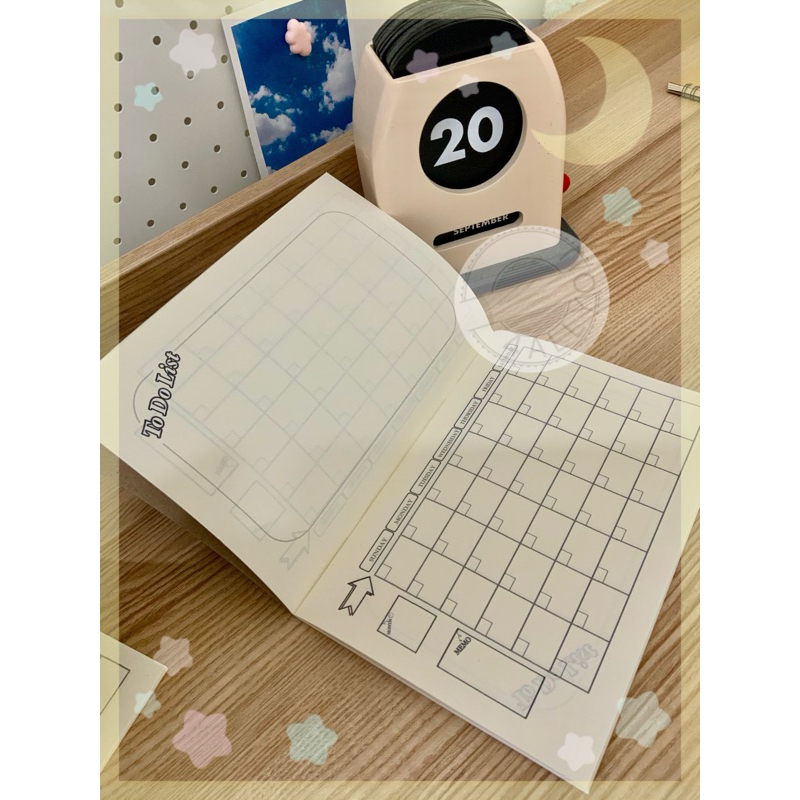 แพลนเนอร์ แพลนเนอร์24 Calendar Planner(เติมวันเอง)A5(สันเเม็ก)
