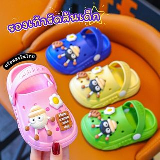 รองเท้ารัดส้นเด็ก รองเท้าเเตะเด็กผู้ชายเด็กผู้หญิง เเต่งการ์ตูนน่ารัก เบา สวมใส่สบาย Children's sandals (พร้อมส่งในไทย)