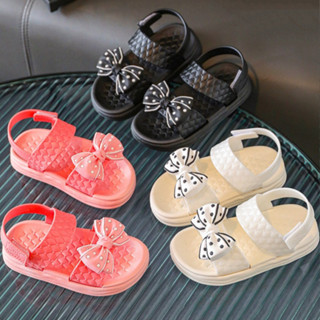 รองเท้าแตะรัดส้นเด็กผู้หญิงแฟชั่นเด็ก แต่งโบว์น่ารัก รองเท้า…