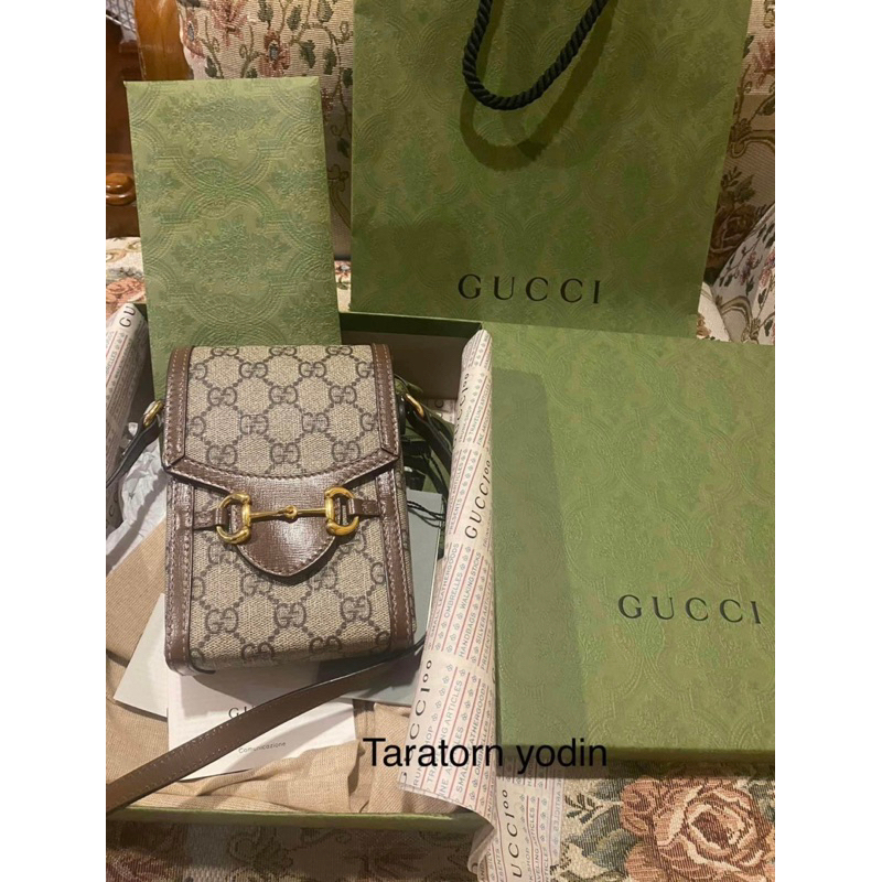 Used gucci horsebit mini bag แท้100%