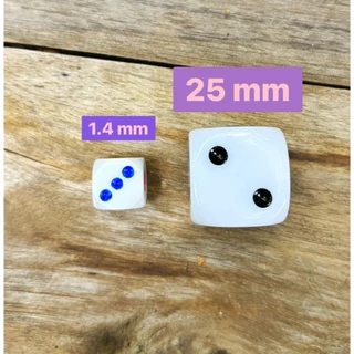 ☘️พร้อมส่ง | ถูก☘️【 ลูกเต๋า 25 mm】Dice ลูกเต๋าใหญ่ ลูกเต๋าใส บอร์ดเกม บอร์ดเกมส์ ลูกเต๋าอะคริลิค ลูกเต๋าใส Dice