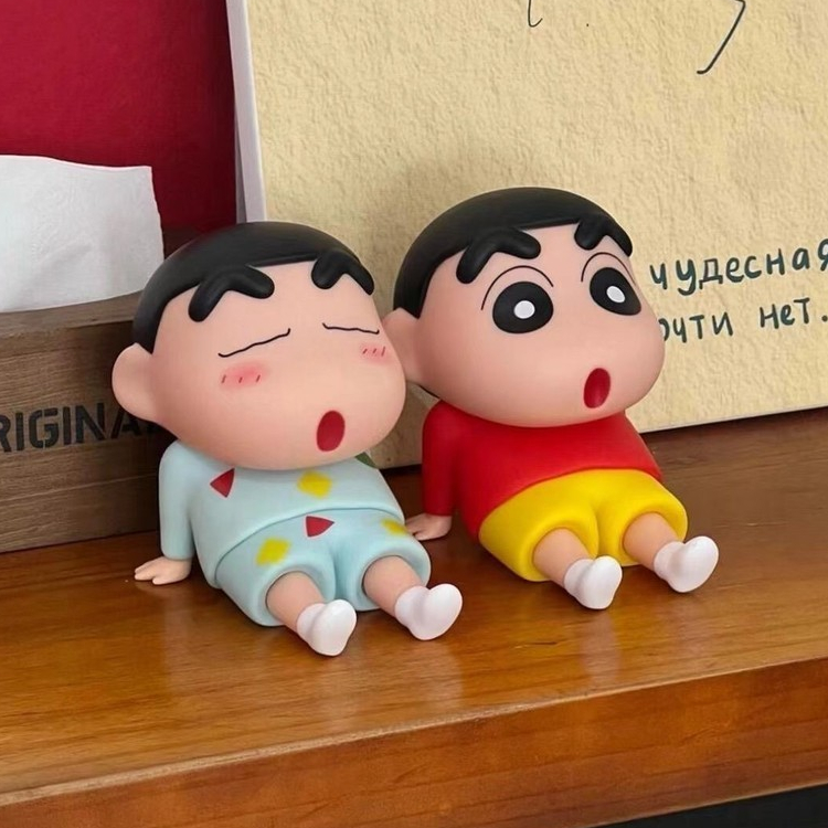 โมเดลฟิกเกอร์ชินจังน่ารัก (ไม่มีกล่อง)ที่วางโทรศัพท์มือถือเครยอนชินจัง สําหรับตกแต่งบ้าน รถยนต์ โทรศัพท์มือถือ ของขวัญวั