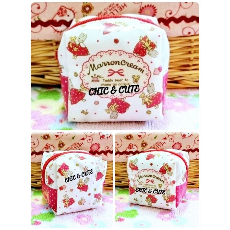 Sanrio กระเป๋าอเนกประสงค์ กระเป๋าเครื่องสำอางค์ มารอนครีม Marron Cream