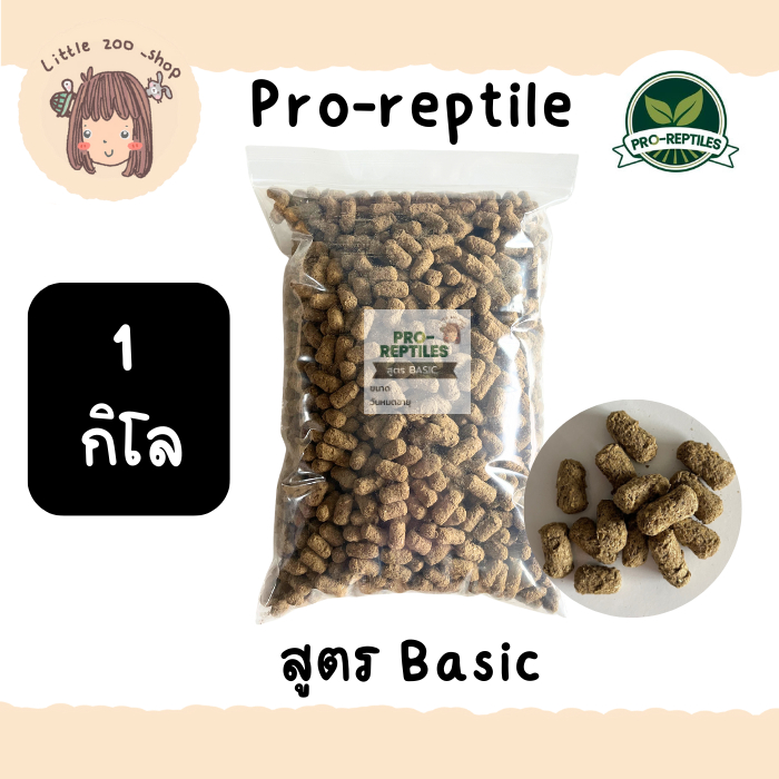 "มีราคาส่ง" ล็อตใหม่ Pro-Reptile สูตร Basic 1 กิโลกรัม เม็ดใหญ่ แบบประหยัด ถุงใส พร้อมส่ง มีของแถมทุกออเดอร์ [LT28]