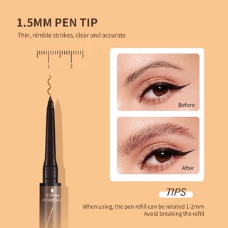 [Music Flower] Sketch Brows ปากกาและดินสอเขียนคิ้วสองด้าน 1.5 มม. สูตร กันน้ำกันเหงื่อ 24 ชม.