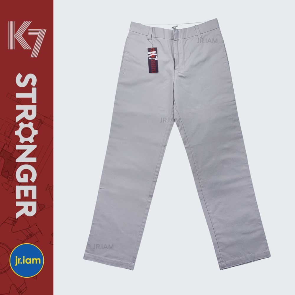 กางเกง K7 STRONGER สีเทา (ไซส์ 28-44 นิ้ว) ผ้าเวสปอยท์