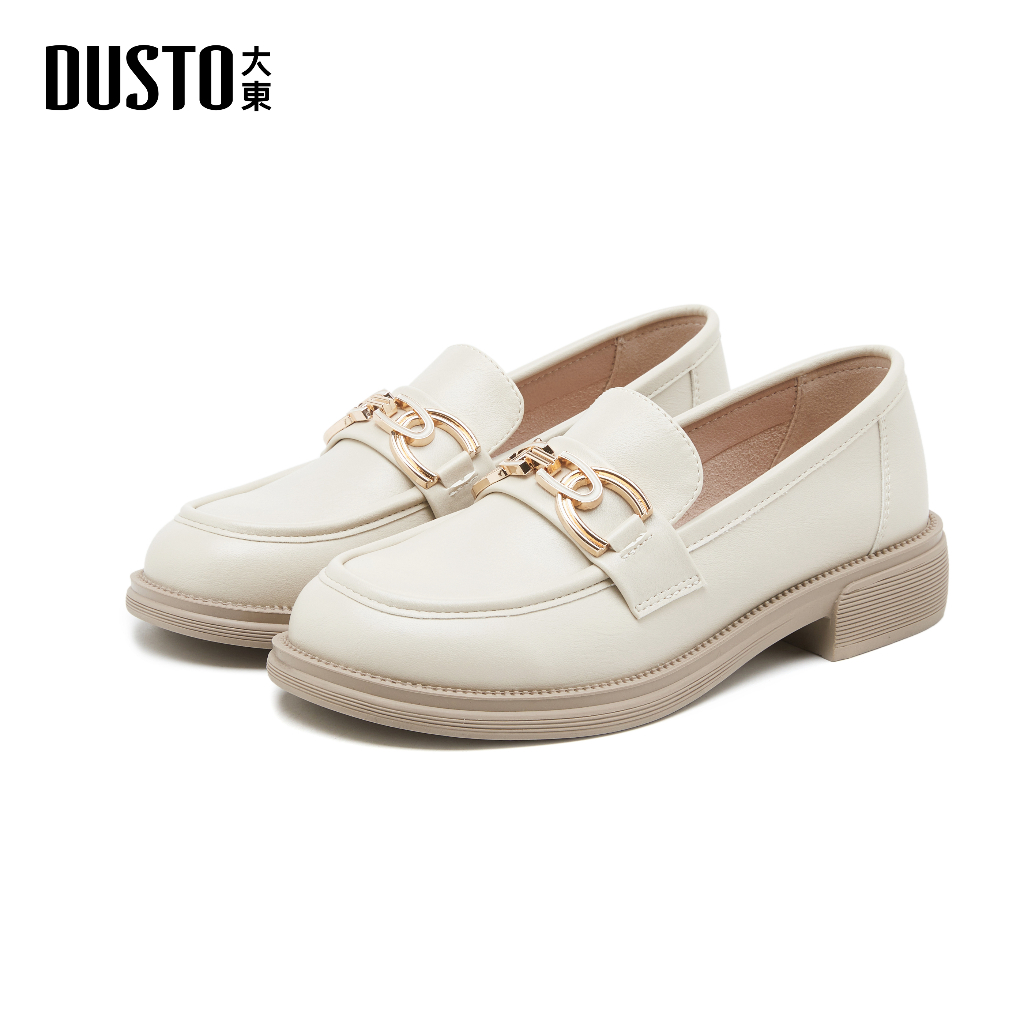 DUSTO รองเท้าคัทชูผู้หญิงฤดูกาล2025 สวมใส่สบายเรียบง่ายส้นเตี้ย สวมใส่สบายเท้า