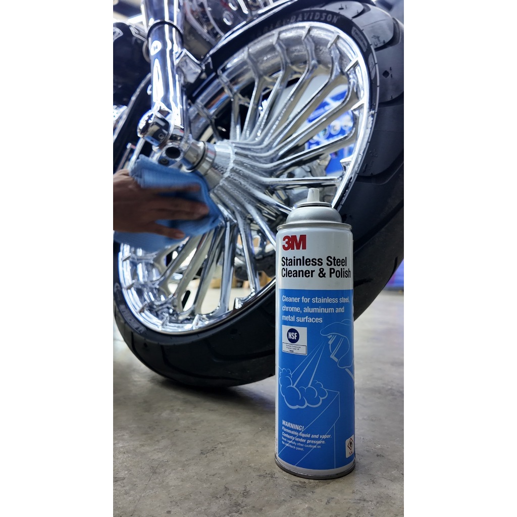 3M Stainless Steel Cleaner & Polish สเปรย์ทำความสะอาดและเคลือบเงาพื้นผิวสแตนเลส ขนาด 600 กรัม - รูปที่ 2