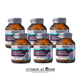 (แพ็ค 6 ขวด) - Lifetune Chelated Magnesium ไลฟ์ทูน คีเลต แมกนีเซียม สำหรับดูแลกระดูกและกล้ามเนื้อ