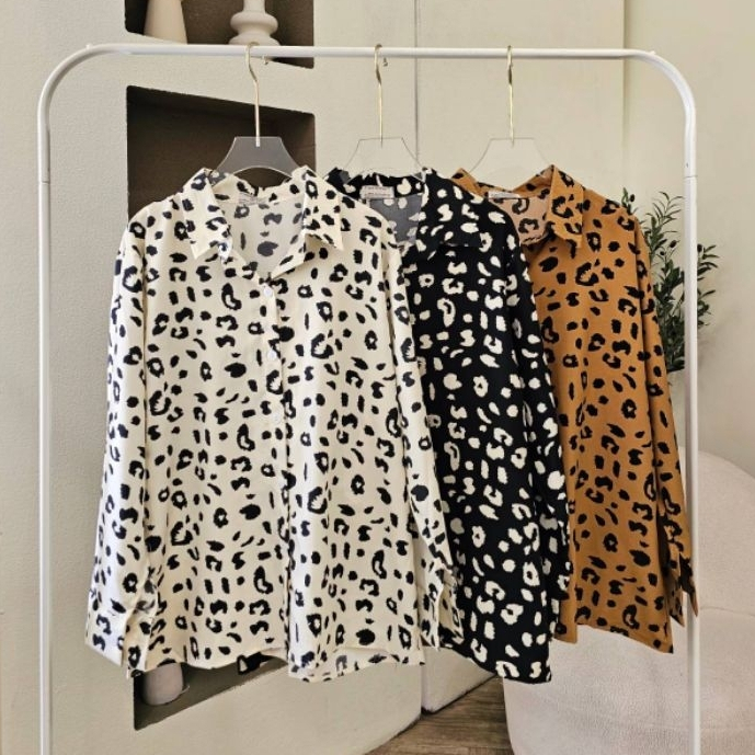 𝗟𝗘𝗢𝗣𝗔𝗥𝗗 𝗦𝗛𝗜𝗥𝗧 - เชิ้ตลายเสื้อ เนื้อผ้าพิมพ์ลายสวย ผ้านิ่มใส่สบายมากกก