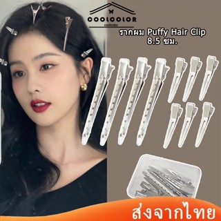 พร้อมส่ง1บาทกิ๊บติดผมปากเป็ดเกาหลีน่ารักสีเงินเรียบง่ายเครื่…