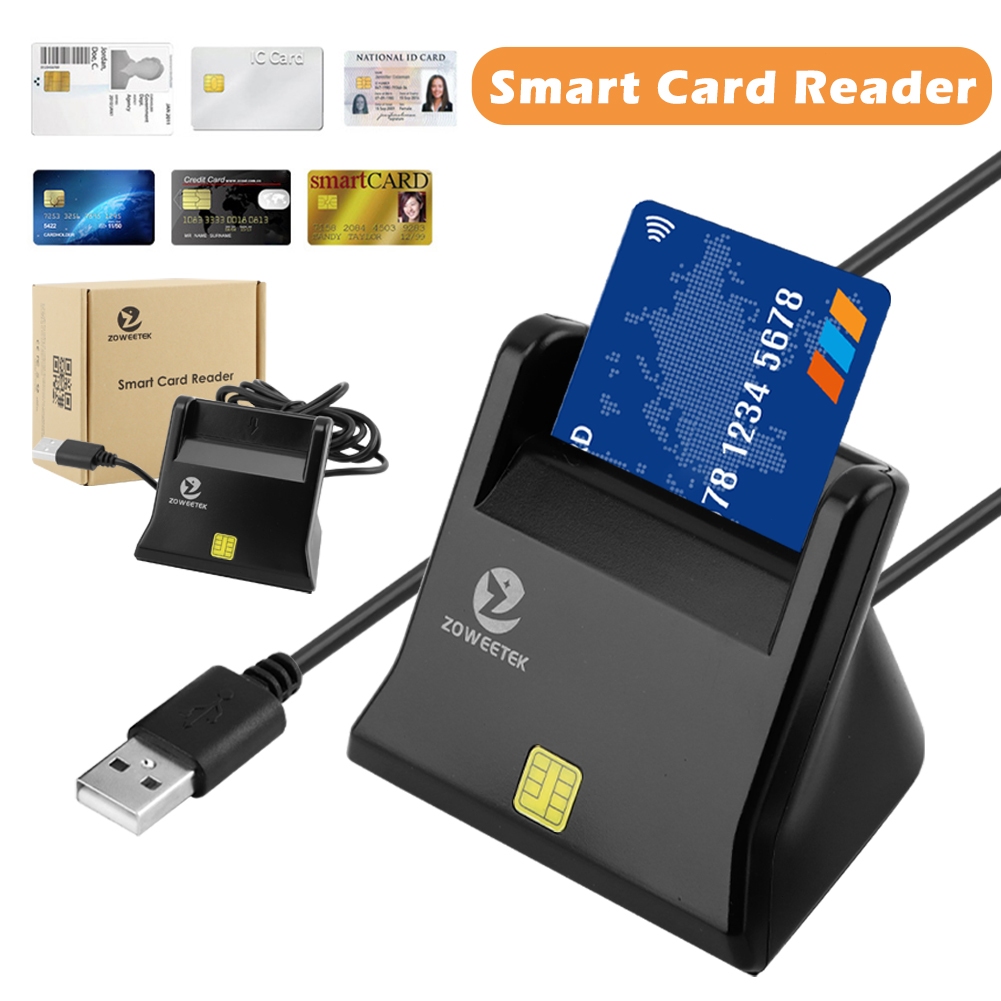 【USB 2.0】เครื่องอ่านบัตรประชาชน ปี smart card reader พร้อมส่ง