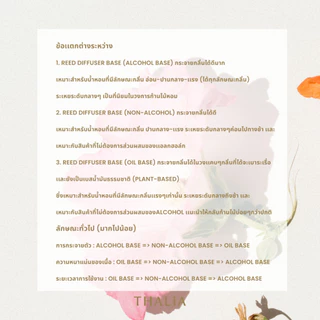 REED DIFFUSER BASE (NON-ALCOHOL) เบสก้านไม้หอม (ไม่มีส่วนผสมแอลกอฮอล์)