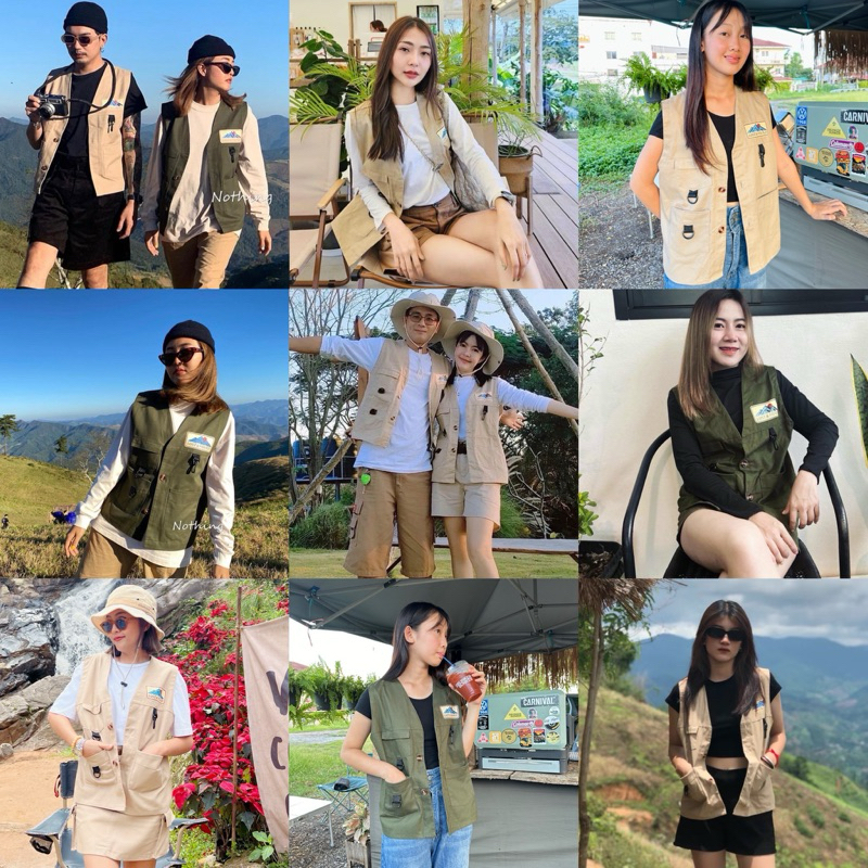 เสื้อกั้กCamping ป้ายNothing งานสวยตรงปก