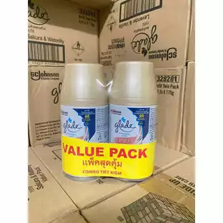 🔥พร้อมส่ง4กลิ่น🔥แพคคู่สุดคุ้มGlade สเปรย์ปรับอากาศ ออโตเมติก(รีฟิลแพคคู่)‼️ยกลังทักแชทนะครับๆๆๆฟฟผฟฟ
