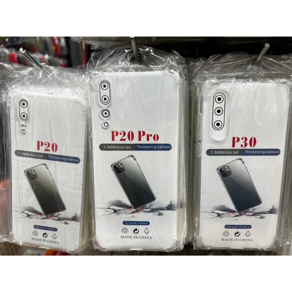 เคสHuawei ซิลิโคนใส + กันกล้อง For Huawei P20/Huawei P20 Pro/Huawei P30/Huawei P30 Pro/Huawei P30 Li