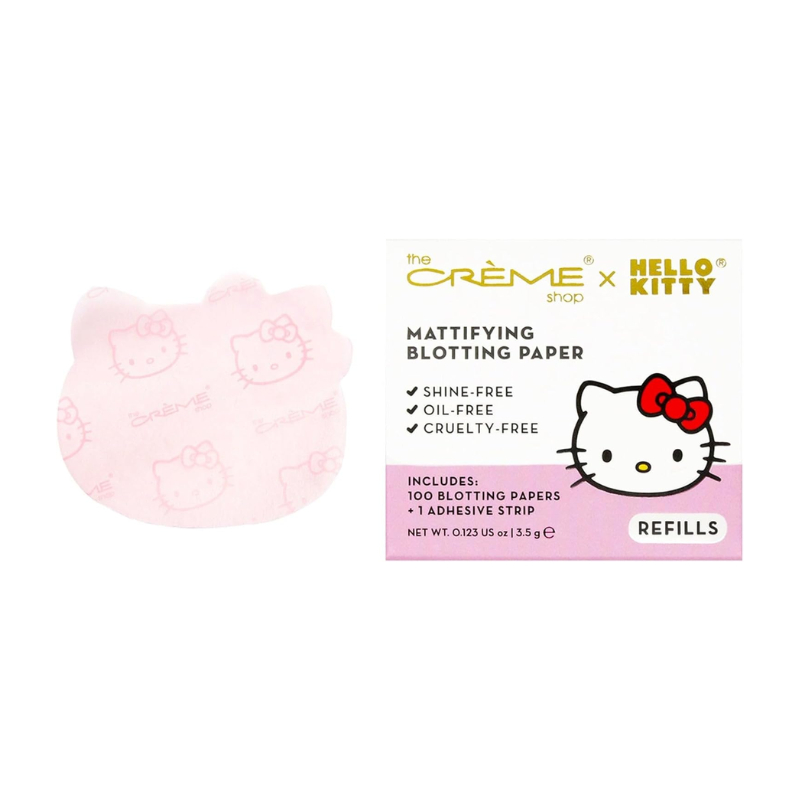 [พร้อมส่งของแท้100%] The Creme Shop Hello Kitty Mattifying Blotting Paper + Reusable Mirror Compact ราคา ถูกที่สุด ดีลบีเคเค แกลเลอรีภาพที่ 5
