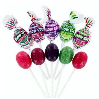 Charms Blow Pop Bubble Gum Lollipop ขนม usa
