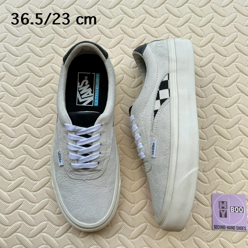 รองเท้ามือสอง Vans acer marshmallow หนัง (F224)