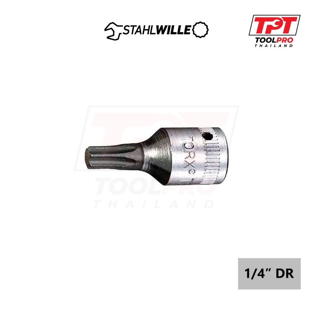 Stahlwille ลูกบล็อกทอกซ์ 1/4" Torx Socket, 44KTX