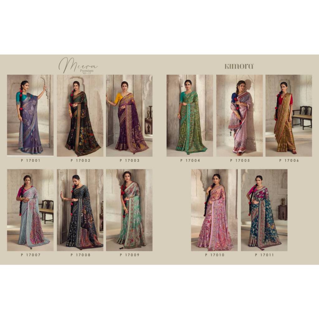 SAREE FABRIC  : Pure Onyx Brasso With   Beautiful Designer Blouse vastra