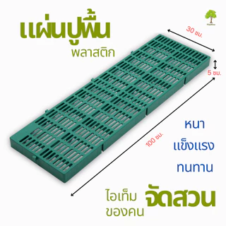 Planttree99 แผ่นสแลทพลาสติก รุ่นใหม่หนากว่าเดิม (ใช้ปูรองพื้นสวน รองกรงสัตว์) ขนาด30x100x5 เซนติเมตร