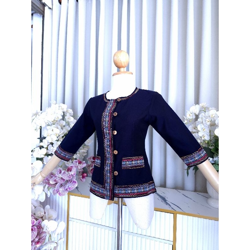 เสื้อภูไทแขน4ส่วนหญิง