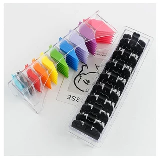 ฟันรองปัตตาเลี่ยน(สีดำ) ชุดฟันรอง10ชิ้น เบอร์ 0.5-8 + หวีหางแหลม 1 ชิ้น