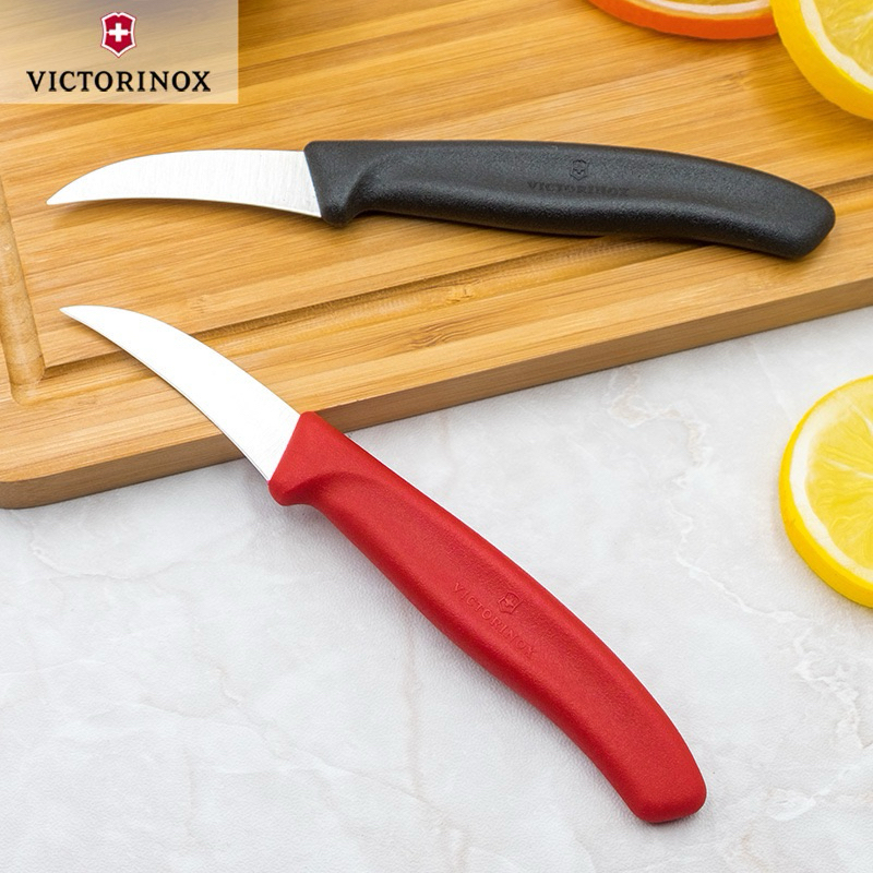 มีดคว้านผลไม้ มีดคว้าน Victorinox Knife ขนาด 5.5cm Turning Knife มีดแกะสลัก มีสีดำ และ สีแดง
