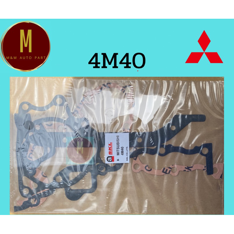 ประเก็นฝาหน้า MITSUBISHI 4M40 K67 STRADA 2800CC 8V V46W ยี่ห้อ skl