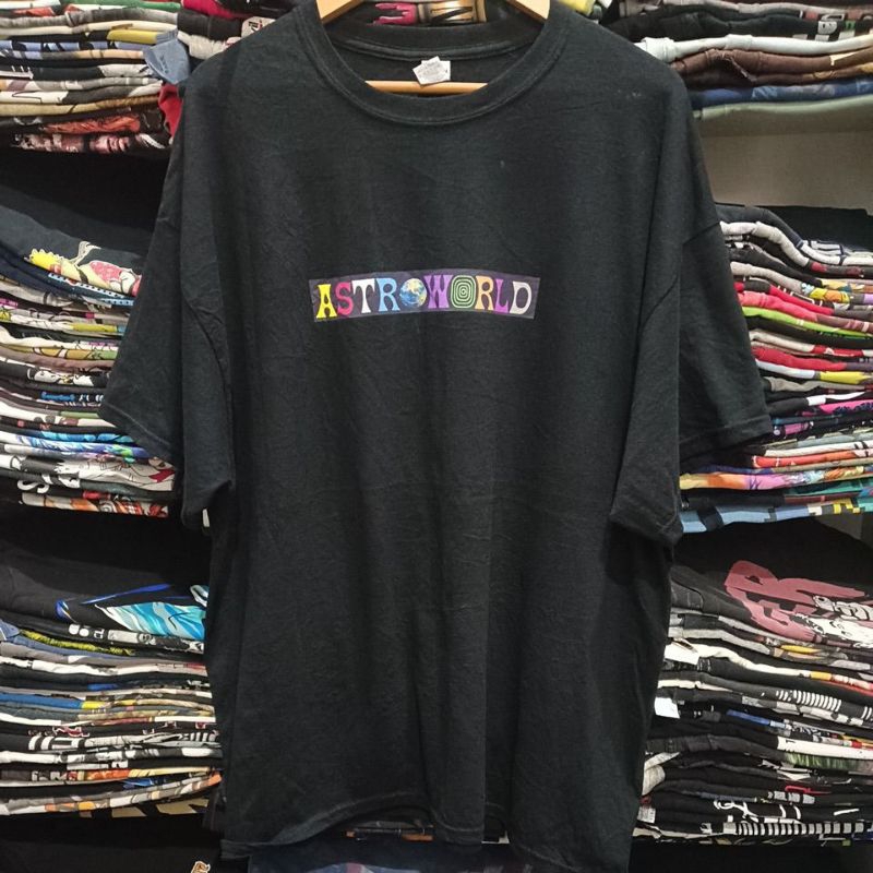 เสื้อยืดมือสอง ต่างประเทศ ASTROWORLD Travis Scott OverSize 2XL.อก27/ยาว32