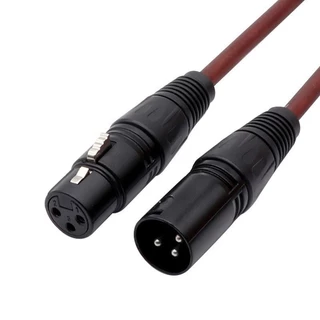 ppautosound สายสัญญาณเสียง XLR สายไมค์โครโฟน XLR 3Pin XLR male to Female สีน้ำตาลใส ยาว1M/3M/5M (ราคา1-2เส้น)