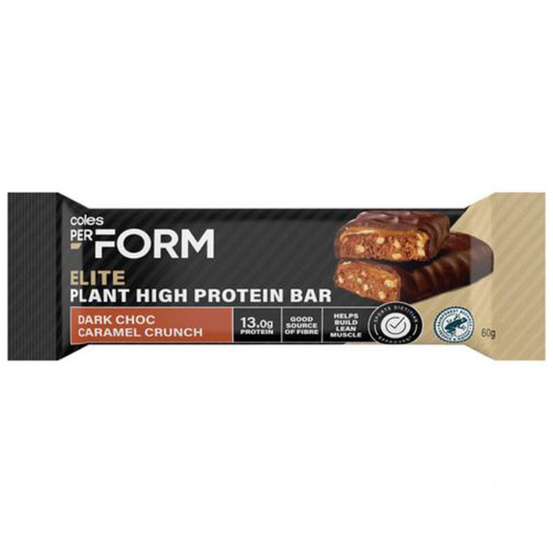 แท้ จากออสเตรเลีย🇦🇺Coles dark choc caramel protein bar 13g.โปรตีน ขนาด60กรัม ดาร์กช็อกโกแลตคาราเมลโป