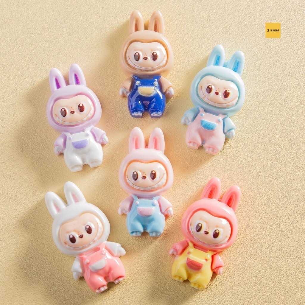 Labubu การ์ตูนเรซิ่นอุปกรณ์เสริม DIY เรซิ่นอุปกรณ์เสริมเครื่องประดับ Handmade（1pcs)