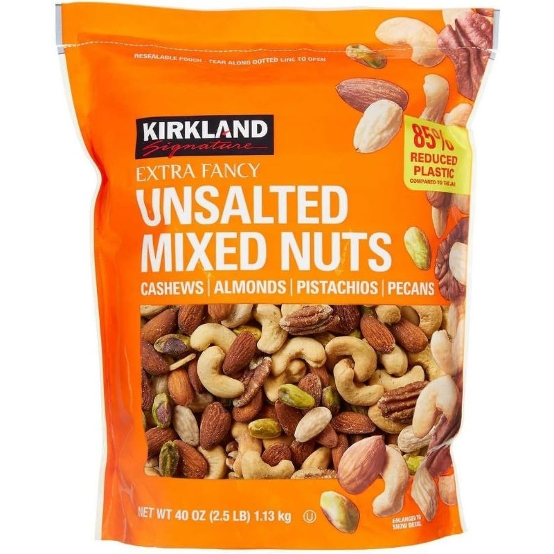 Kirkland unsalted mixed nuts ถั่วรวมอบ นำเข้าจากอเมริกา ของแท้100%%%%%