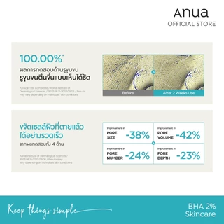 Anua BHA 2% Gentle Exfoliating Toner อานัว โทนเนอร์ผลัดเซลล์ผิวสูตรอ่อนโยน กระชับรูขุมขน ลดสิว คุมมัน ปลอบประโลมผิว150ml