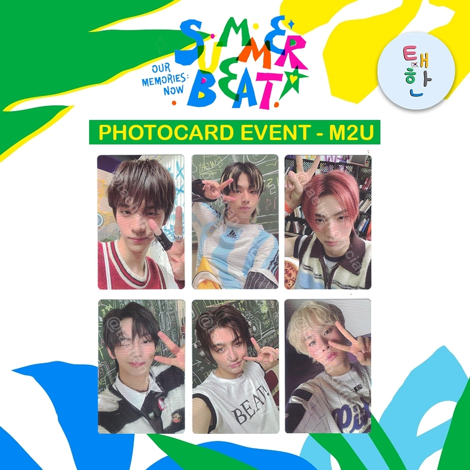 🔥ส่งด่วน ส่งทันที🔥 [TWS] PHOTOCARD EVENT อัลบั้ม 2nd Mini Album 'SUMMER BEAT!' (M2U POB)