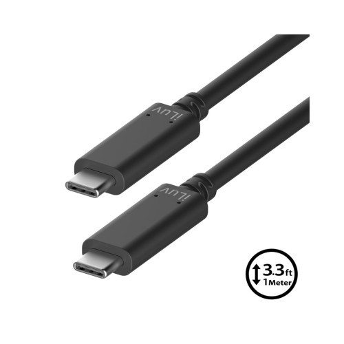 iLuv ⚡️FLASH SALE⚡️ USB-IF Certified 3.1 Gen 2 10Gbps USB-C Cable With Power Delivery รุ่น ICB57BLK 