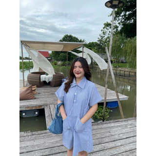 wwv✿ | STRIPED POLO DRESS🫧 เดรสโปโล ลายทาง ซับในทั้งตัว