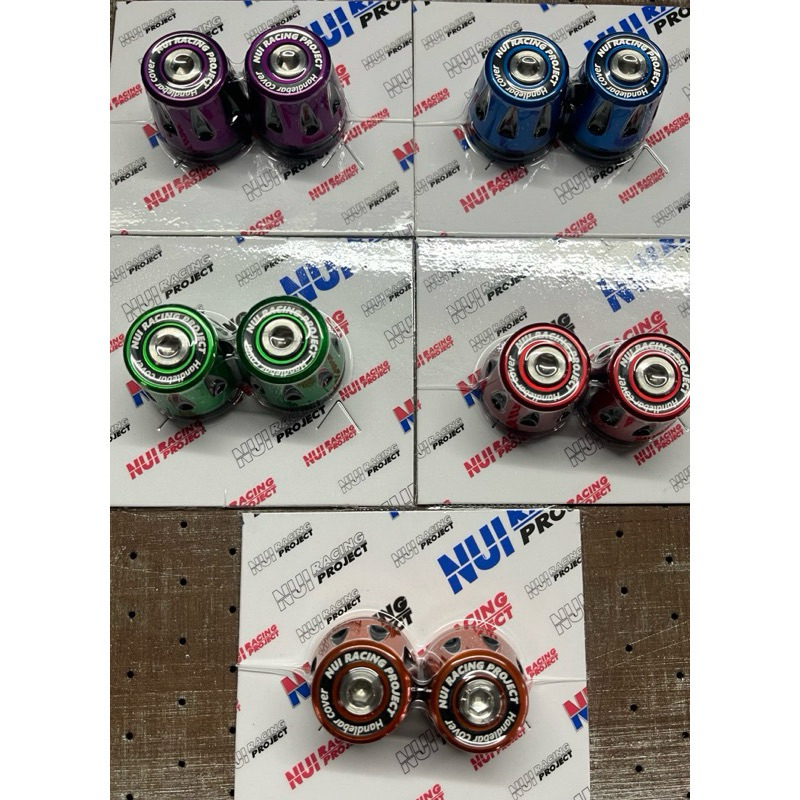 ปลายแฮนด์ Giorno ปีเนียม2สีเลเซอร์NuiRacingพร้อมน็อตเลส มี5สีสวยๆครับ