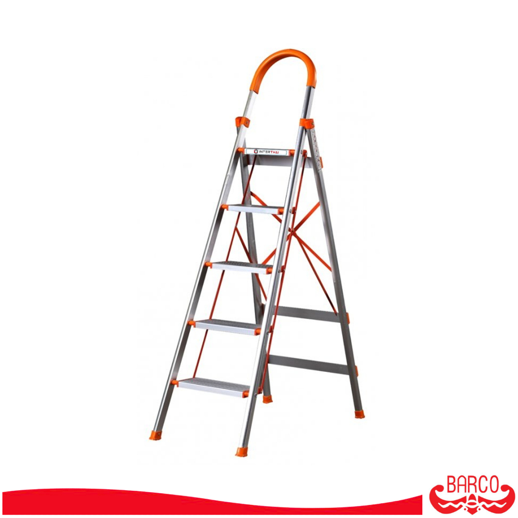 BARCO บันไดสแตนเลสมีราวจับ รุ่น 5 ขั้น 1.22 เมตร