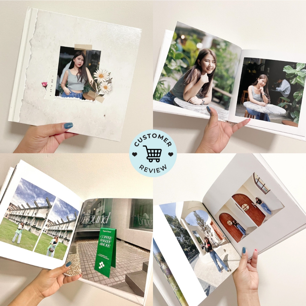 Photobook: โฟโต้บุ๊คปกแข็ง 8x8 แต่งเองบนเว็บ - ของขวัญให้แฟน ผู้หญิง ผู้ชาย วันเกิด วันครบรอบ
