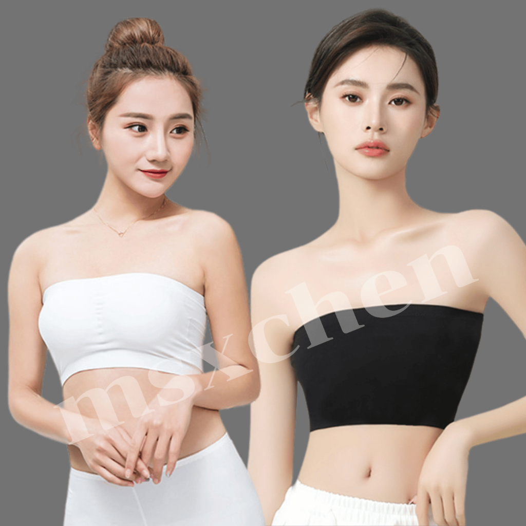 เกาะอกผู้หญิง ไร้ขอบไร้โครง รุ่น B-006 มีฟองน้ำในตัวฟองน้ำถอดได้ พร้อมส่ง