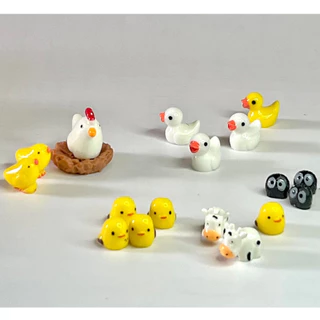 ตุ๊กตา ตกแต่งสวน สวนถาด โตโร่ ฝุ่น ลูกไก่🐣 แกะ วัว ตุ๊กตาจิ๋ว แม่ไก่ ลูกเจี๊ยบ ฝุ่น วัว เห็ด อุปกรณ์แต่งสวน สวนขวด