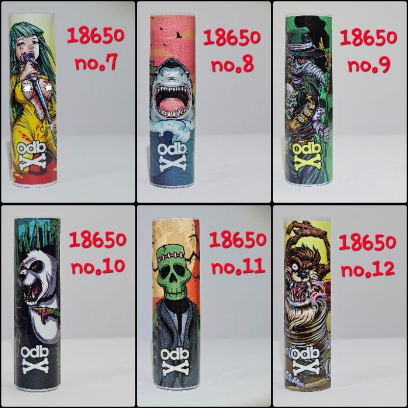 ปลอกถ่าน ซองหุ้มแบตเตอรี่ odb 18650 no.7-12 ของแท้100%